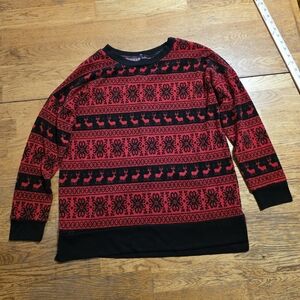 Cozy Cabin Lodge Fair Isle Holiday Fesitve Sweater Reindeer
